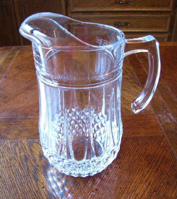 lot 108 image: crystal water pitcher
