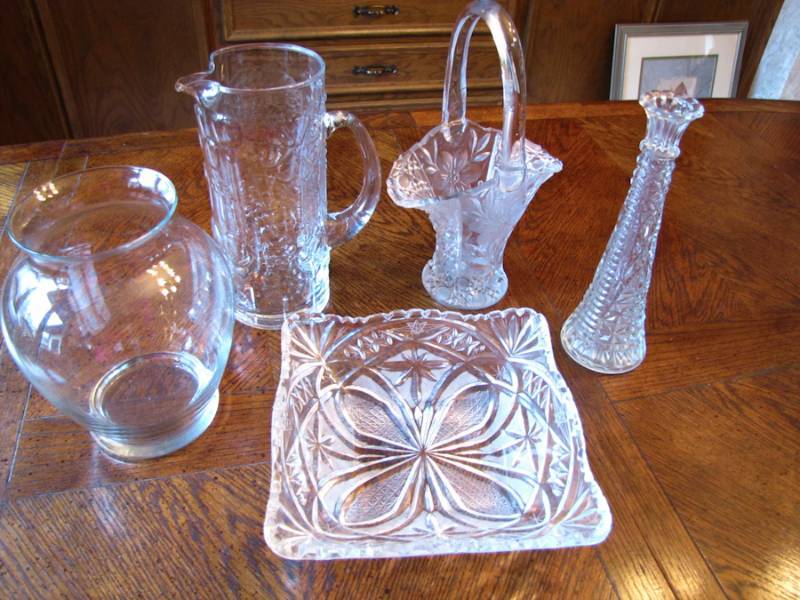 lot 111 image: cut glass decorative items vases baskets and more