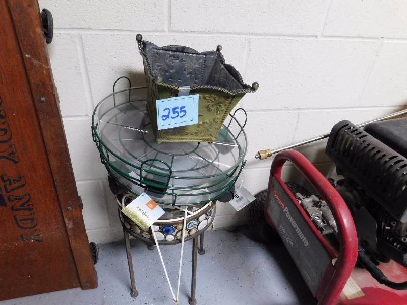 lot 255 image: outdoor patio garden plant stands and decor