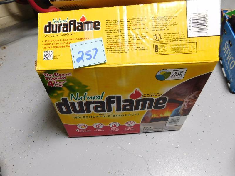 lot 257 image: 5 duraflame fireplace logs