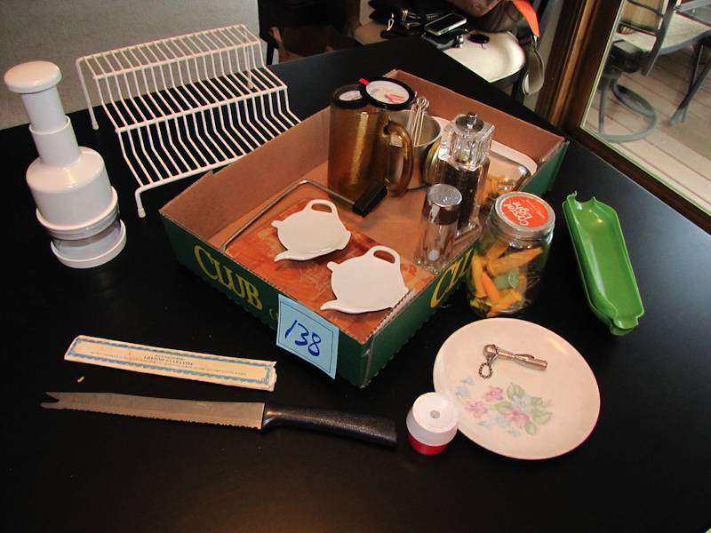 lot 138 image: decorative serving food prep items