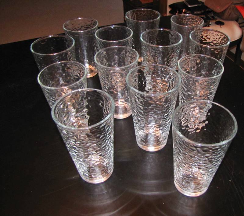 lot 144 image: 13 drinking glasses
