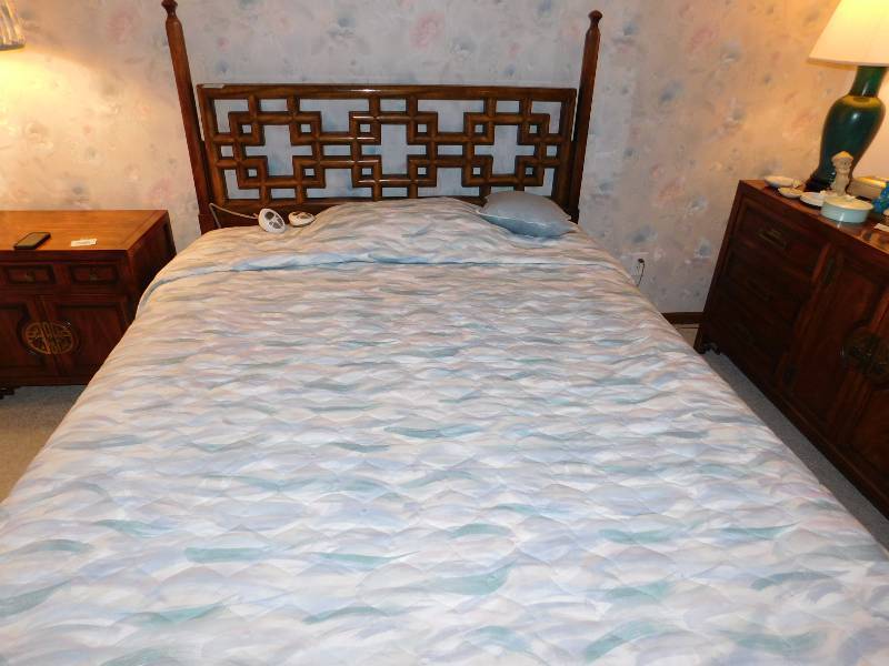 lot 125 image: Century headboard and bed in great condition