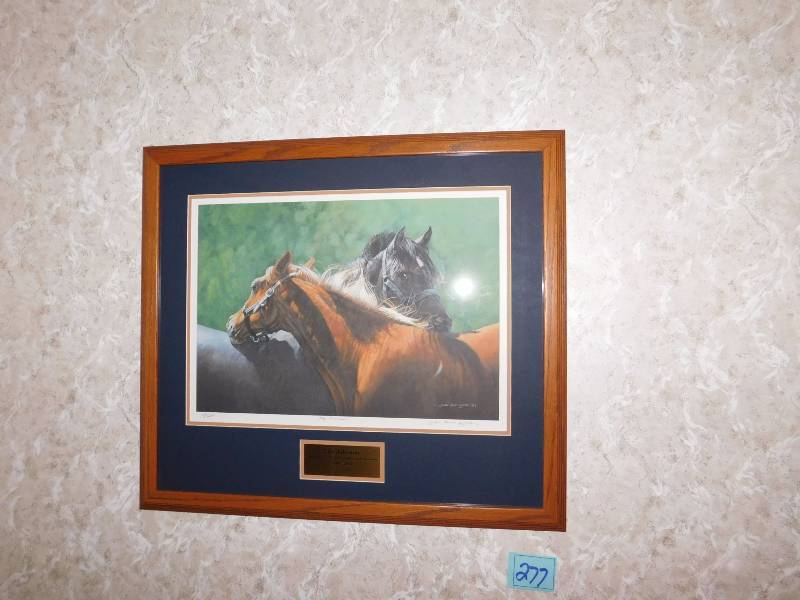lot 277 image: Beautiful Framed Horse print Its Natural By Judi Kent Pyrah #1251000