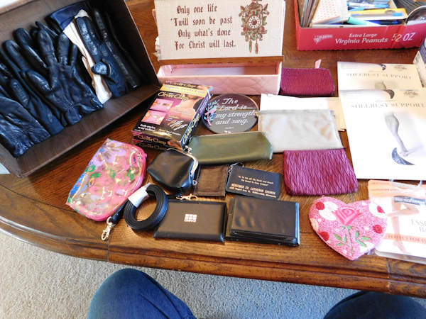 lot 367 image: gloves coin purses tiny bags panty hose and much more see photos
