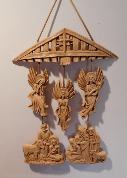 lot 389 image: unique piece of wall art depicting the Nativity Scene