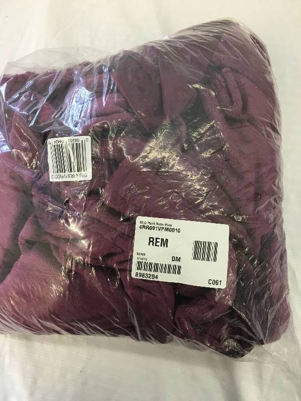 MLD Plush Robe -Plum