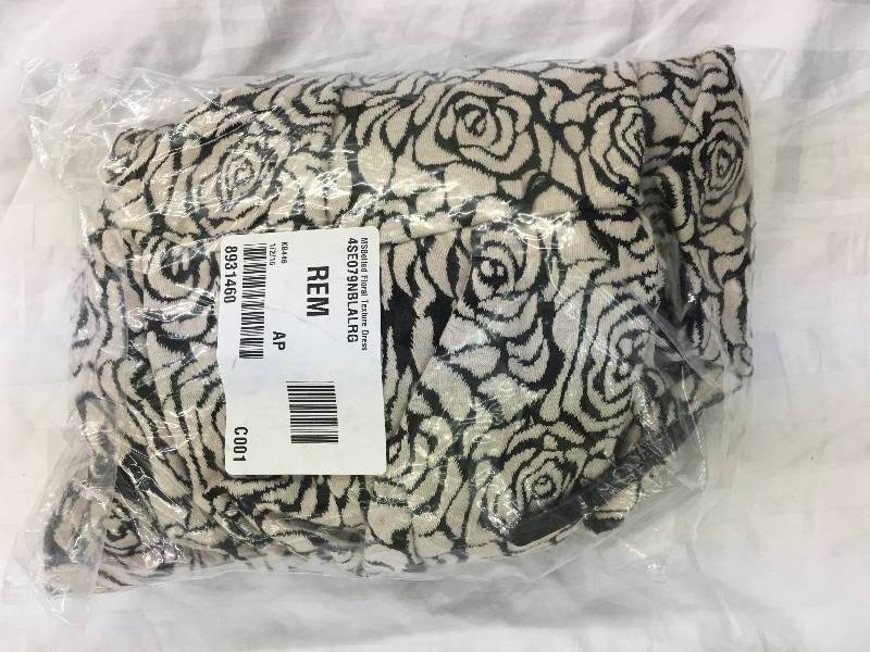 Jolt Misses Belted Floral Texture Dress L