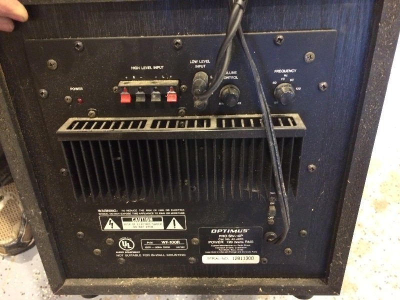 Subwoofer - see all pictures for specs.  Works fine