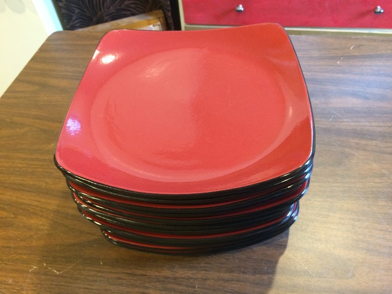 Corelle Stoneware Plates   11.5 x 11.5 - great shape  lot of 12