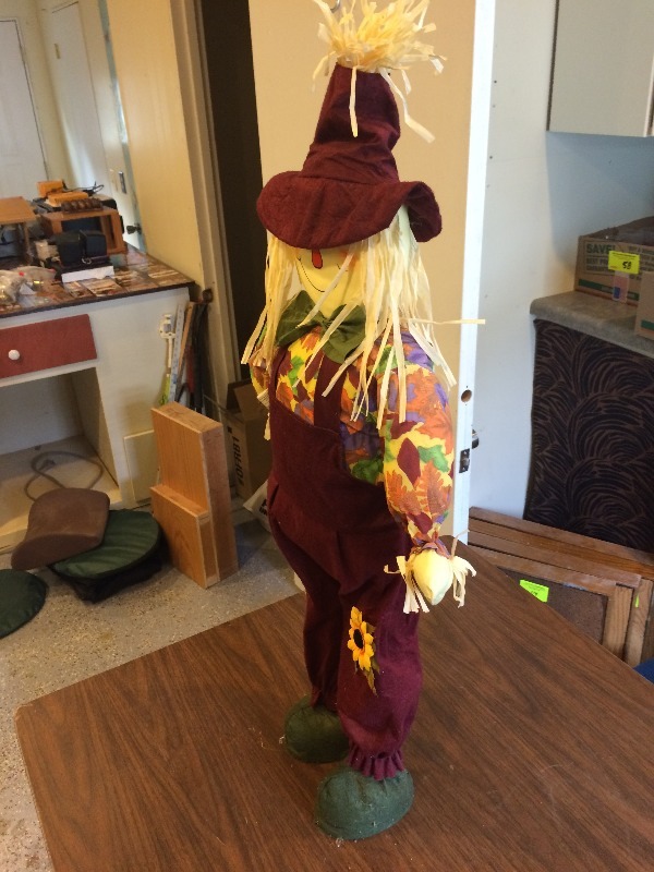 Scarecrow - inside home decor    stands 39 tall   other items
