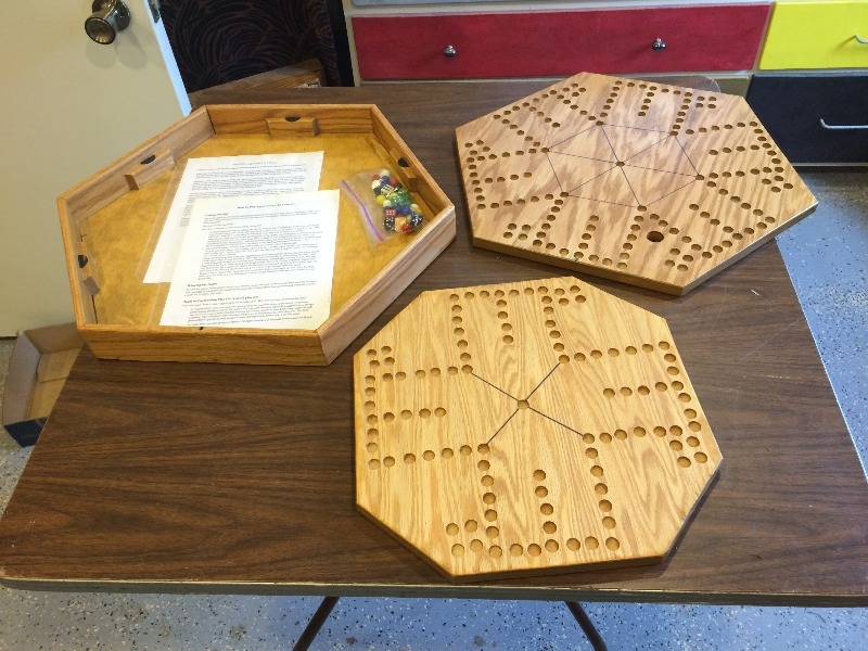 Aggravation Games - lot of 2   Handcrafted Pieces - SUPER NICE