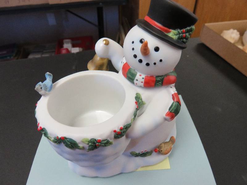 Party Lite candle holder, snowman