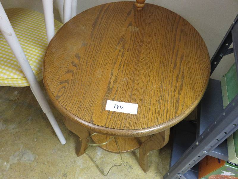 Lamp table, wood