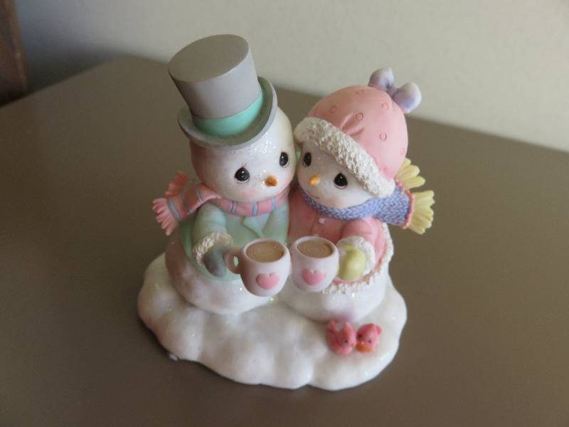 Precious Moments, Snowman and Snow-woman