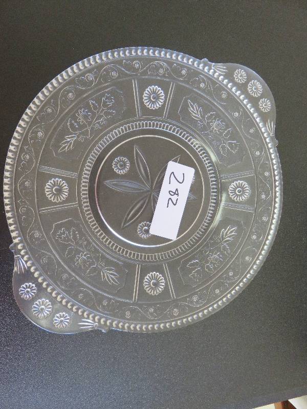 glass serving plate