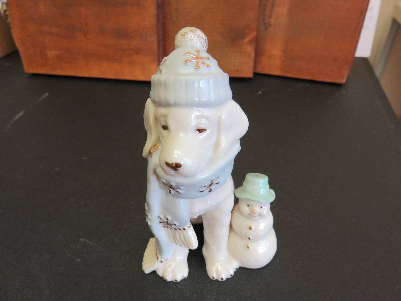 Lenox figurine, Dog and snowman
