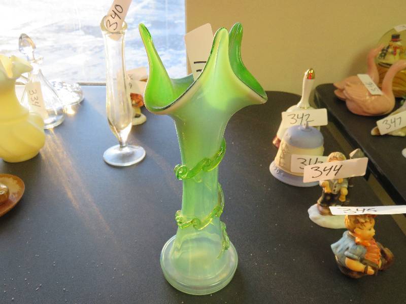 Vintage Green Vase