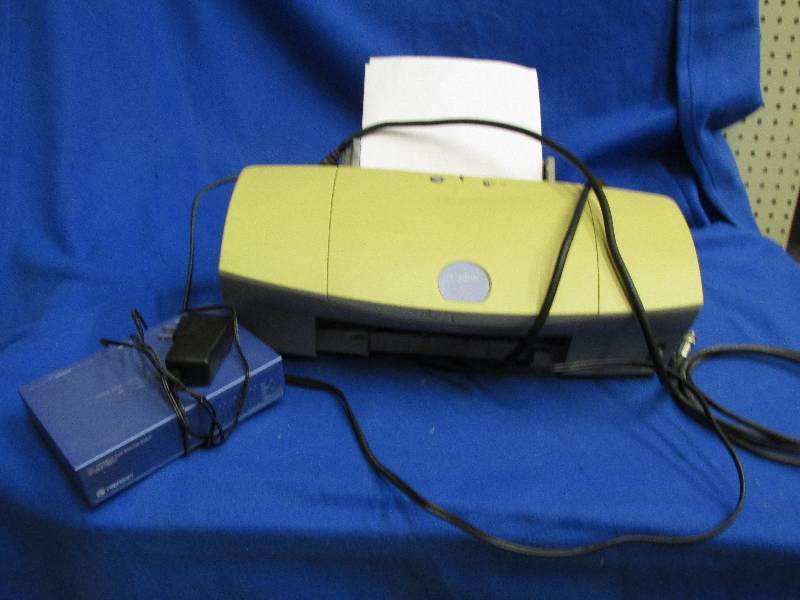 lot 18 image: canon S450 printer and a trendnet 1...