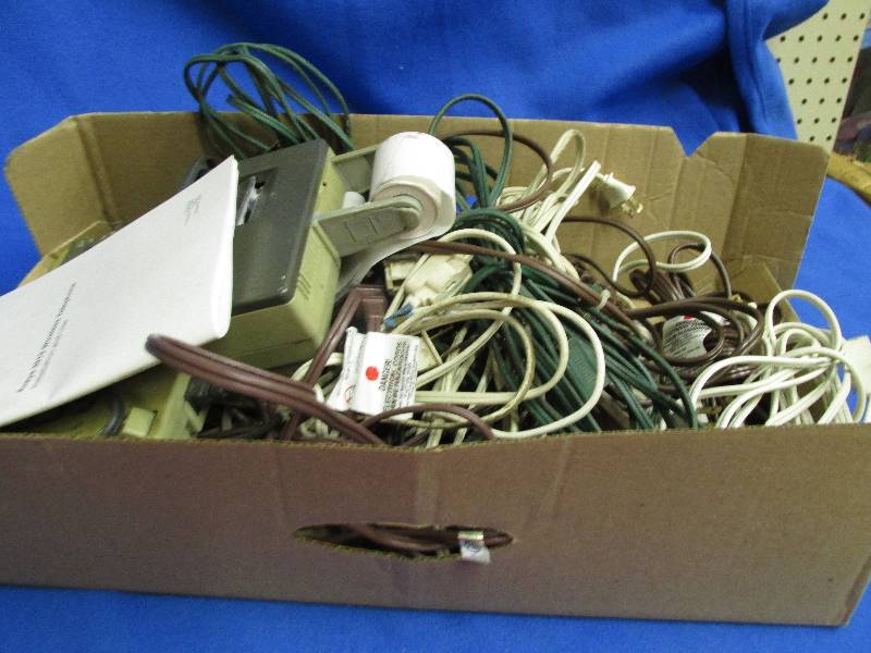 lot 44 image: box of misc. cords ...