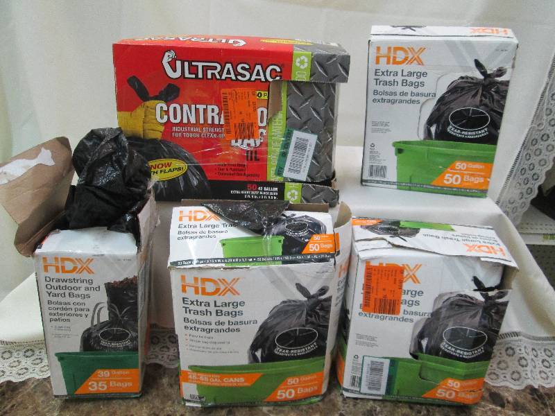 Large high value lot of trash bags...