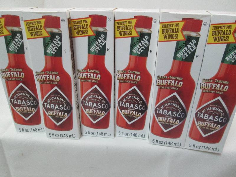 6 bottles  of 5 oz Tabasco Buffalo ...