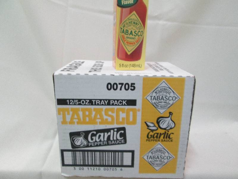 1 case of 12 -5 oz Tabasco Garlic p...
