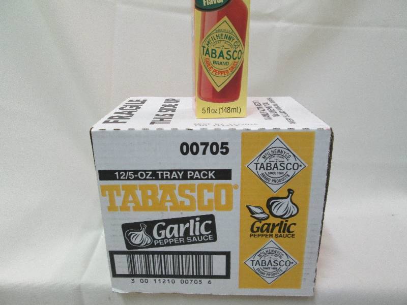 1 case of 12 -5 oz Tabasco Garlic p...