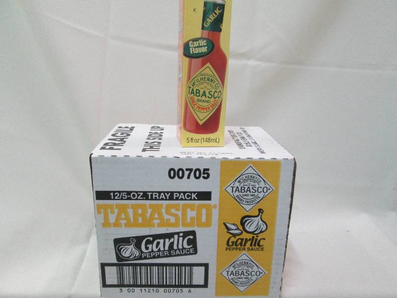 1 case of 12 -5 oz Tabasco Garlic p...