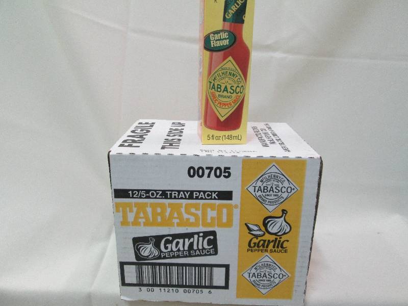 1 case of 12 -5 oz Tabasco Garlic p...