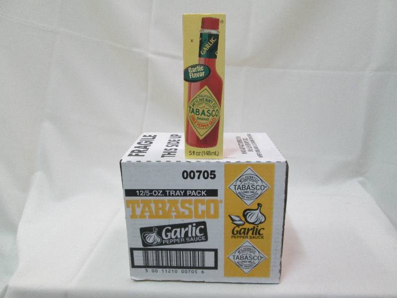 1 case of 12 -5 oz Tabasco Garlic p...