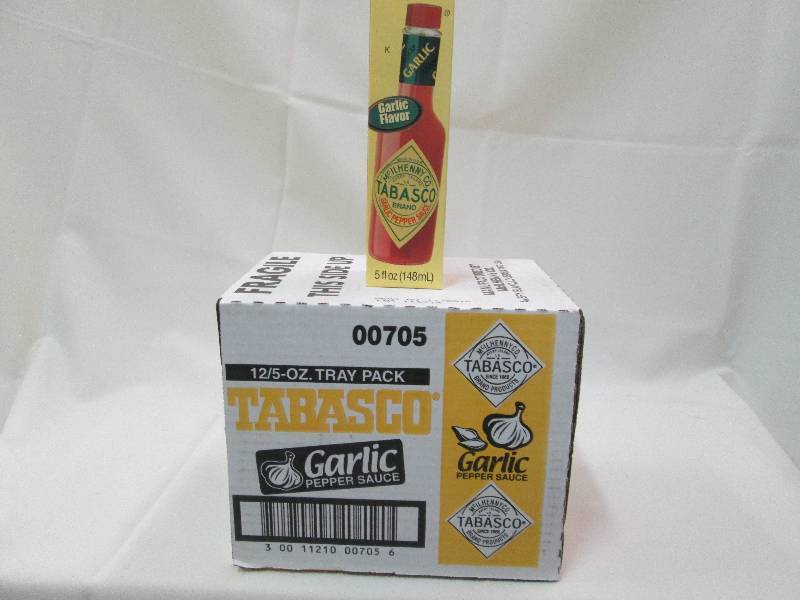 1 case of 12 -5 oz Tabasco Garlic p...