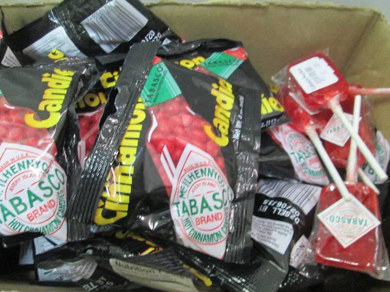 1 box of Tabasco cinnamon candis an...
