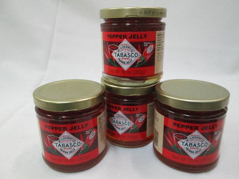 4-10 oz jars spicy Tabasco pepper j...