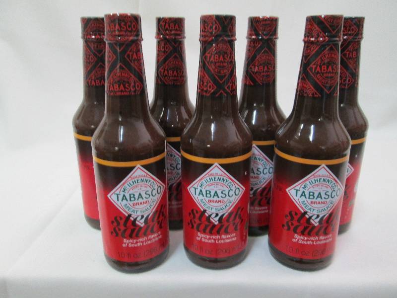 Lot of 7 - 10 oz bottles Tabasco st...