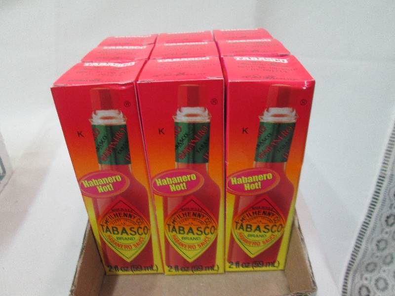 Lot of 9-2oz bottles Tabasco Habane...
