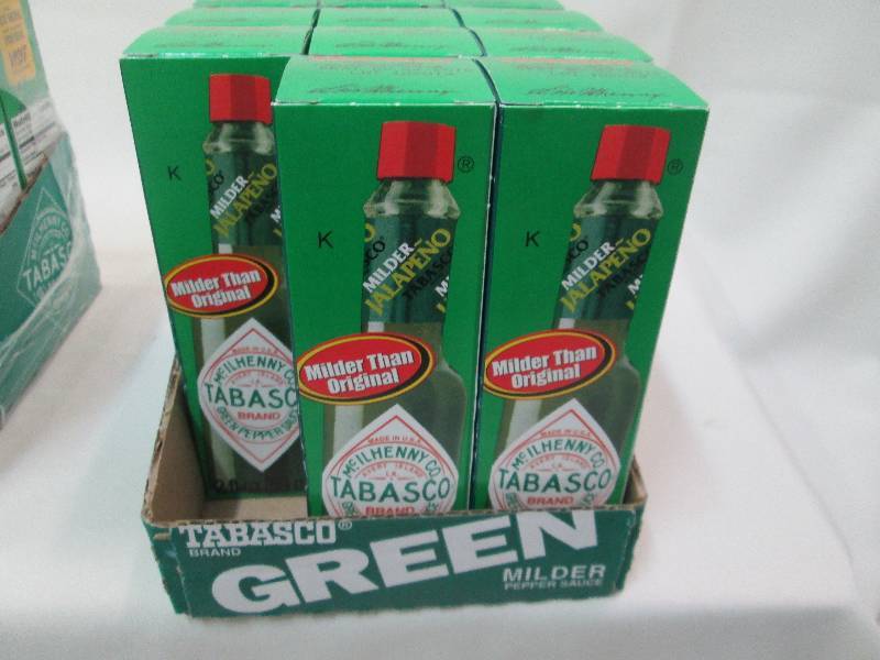 Lot of 11-2oz bottles Tabasco green...