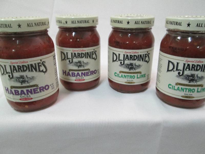 Lot of 4 - 16 oz jars D.L. Jardine...