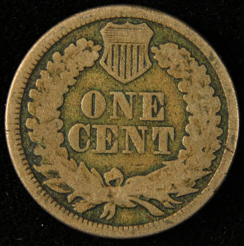 1862 COPPER NICKEL INDIAN HEAD CENT VG
