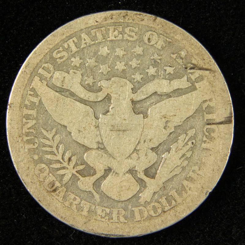 1896 BARBER SILVER QUARTER