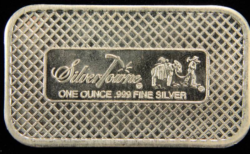 1 TROY OZ. .999 FINE SILVER LAKE TAHOE SILVERTOWNE BAR