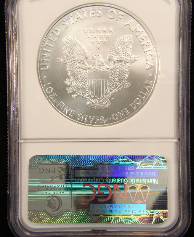 2010 AMERICAN SILVER EAGLE .999 FINE SILVER 1 TROY Oz. NGC MS69 EARLY RELEASE