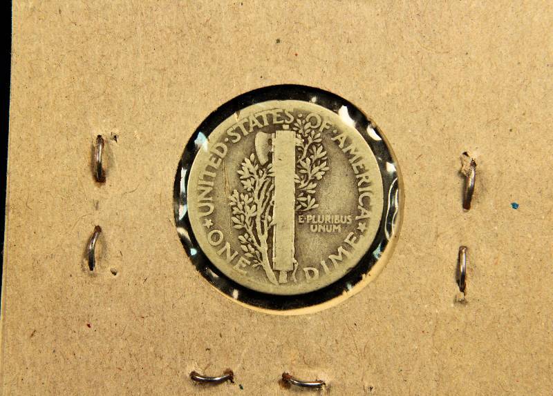 1928 MERCURY SILVER DIME VG