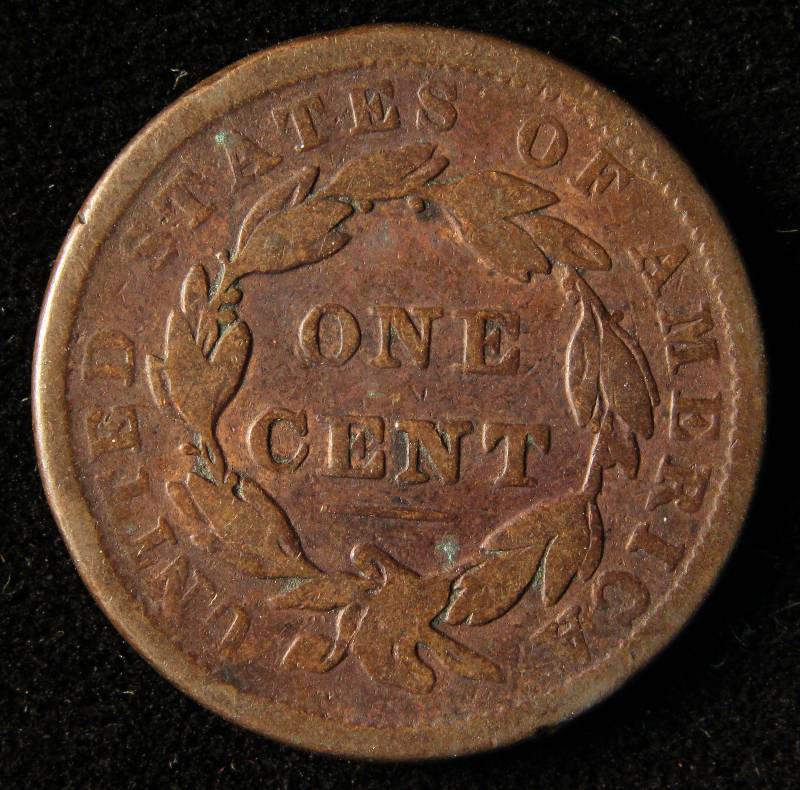1838 US LARGE CENT VERY GOOD