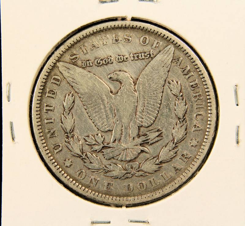 1891 MORGAN SILVER DOLLAR FINE CLEANED
