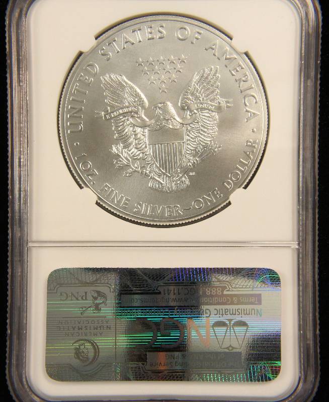 2015 AMERICAN SILVER EAGLE 1 TROY OZ. .999 FINE SILVER DOLLAR MS69 NGC EARLY RELEASE