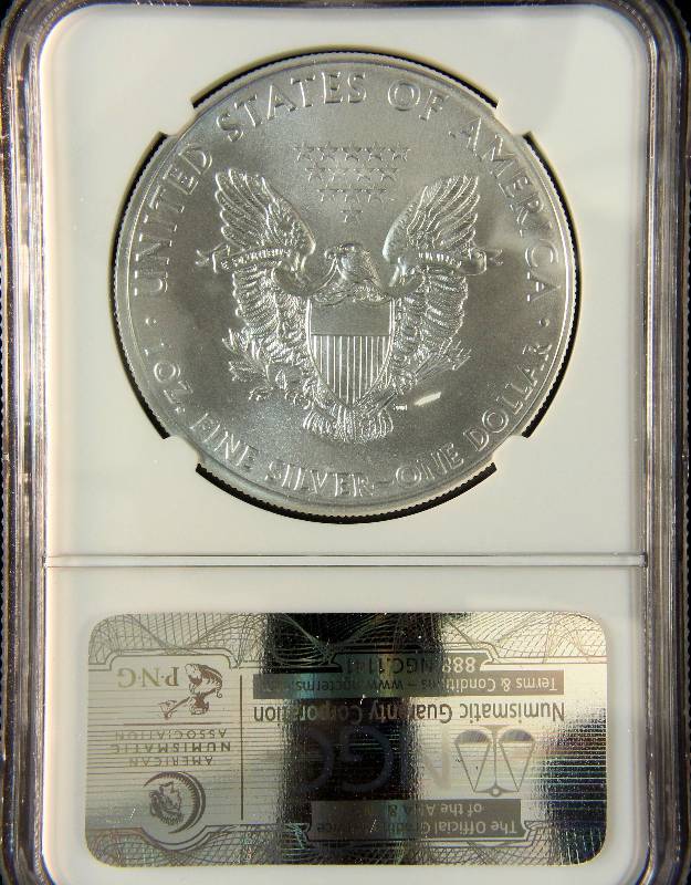 2015 AMERICAN SILVER EAGLE 1 TROY OZ. .999 FINE SILVER DOLLAR MS69 NGC EARLY RELEASE