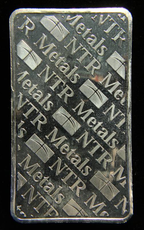 10 TROY Oz. .999 FINE SILVER BAR NTR METALS