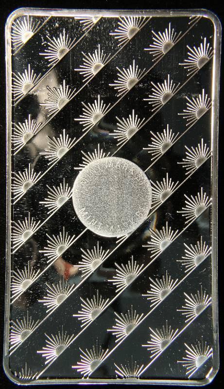 10 TROY Oz. .999 FINE SILVER SUNSHINE BAR