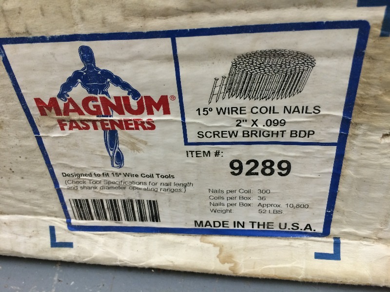 Roofing Coil Nails - see all pics for more specifics